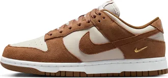 Nike Womens Dunk Low Suede Shoes in Brown | IO4244-200