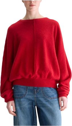 Bellerose Jersey Derny 62 de cuello redondo - Knitwear - Mujer - Rojo - S
