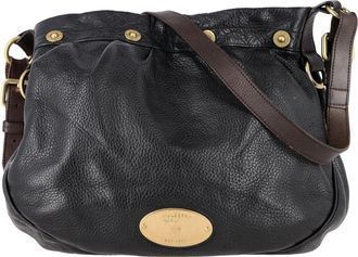 Mulberry Medium Mitzy Messenger Bag in Black Calf Leather