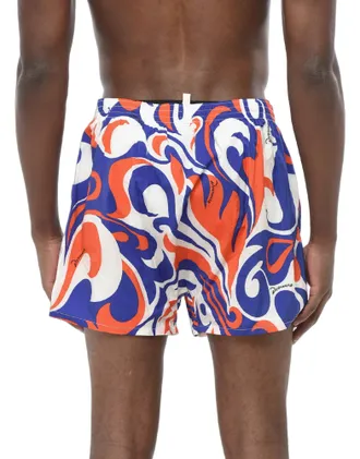Dsquared2 Abstract Pattern Boxer Swim Shorts - Multicolor