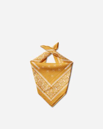 Neighborhood Cross Pattern Bandana Yellow