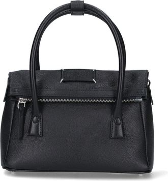 Maison Margiela Rectangular Black Sheepskin Leather Tote