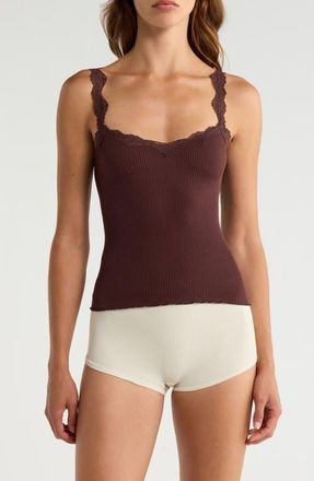 Free People Intimately FP Spring Fever Cami in Chocolate at Nordstrom, Size X-Small/small