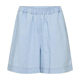 Mos Mosh Light Blue Denim Shorts Trendy Style - female - MOS MOSH - Denim Shorts - Blue - XL - Shorts