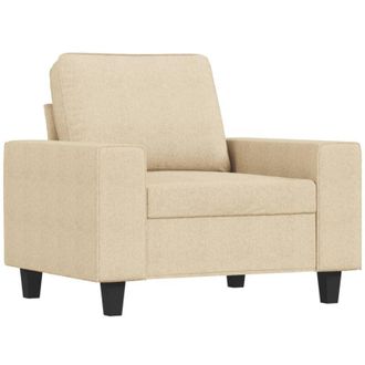 vidaXL Sill&oacute;n De Tela Color Crema 60 Cm Vidaxl