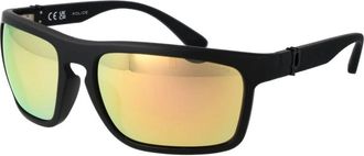 Police Rechthoekige Zonnebril - Heren - Zonnebrillen - Zwart - ONE Size - Accessoires