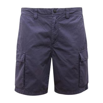 Woolrich Casual Shorts, male, Blue, Size: W29 Bermuda Gart Dyed Cargo Shorts
