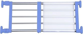 OEM Estante De Almacenamiento Met&aacute;lico Ajustable Con Barra Extensible, Organizador Diy, Separador De Ambientes, Azul, 40 X 60 X 25 Cm