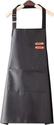 No Brand Este Delantal Impermeable De Pu Cuenta Con Una Correa Ajustable Para El Cuello, Es Resistente Al Aceite Y Es Un Delantal Industrial Ultraligero Con Un