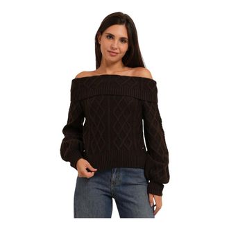 A|X Armani Exchange Armani Exchange Jers&eacute;is - Knitwear - Mujer - Marr&oacute;n - XL