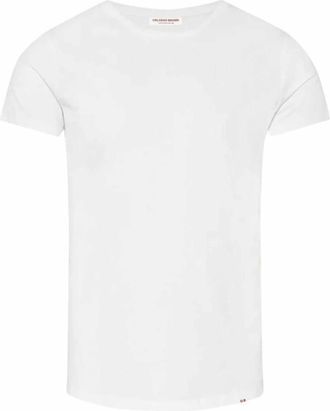 Orlebar Brown Op Maat Gemaakt Crew Neck T-Shirt Wit - Heren - T-shirts - Wit - XL - Katoen - Tops