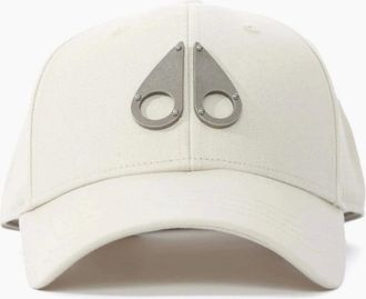 Moose Knuckles Mens Moose Knuckles Logo Icon Cap S1-26 1705 Alabaster - White - Size: ONE size