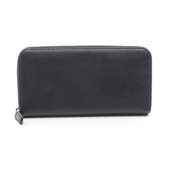 Prada Black Leather Long Wallet (Bi-Fold) (Pre-Owned)