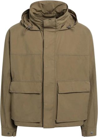 Christophe Lemaire Jassen, Heren, Groen, M, Katoen, Short Rain Parka