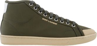 Saint Laurent Court Classic SL 39 Midtop Sneakers, Brand Size 38 ( US Size 8 )