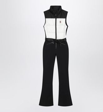 Moncler Black/White Down-Padded Ski Suit