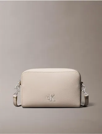 Calvin Klein Womens Minimal Monogram Phone Crossbody - Neutral