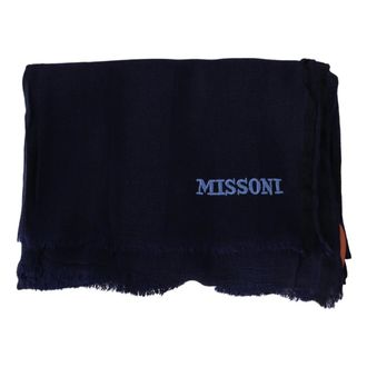 Missoni Winter Scarves, unisex, Blue, Size: ONE SIZE Gorgeous Neck Wrap Scarf