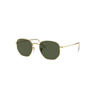Ray-Ban Authentieke Hexagonale Bril Premium Kwaliteit - unisex - Zonnebrillen - Geel - 51 MM - Accessoires