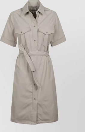 A.P.C. cotton belted knee-length dress