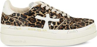 Premiata Micol D 7034 - Dames - Sneakers - Bruin - 40 EU - Leer - Schoenen