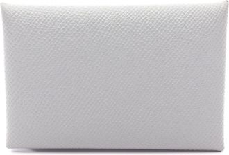 Herm&egrave;s Blue Leather Epsom Leather Coin Purse/Coin Case (Pre-Owned)