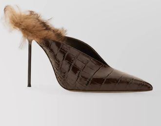PARIS TEXAS leather mules