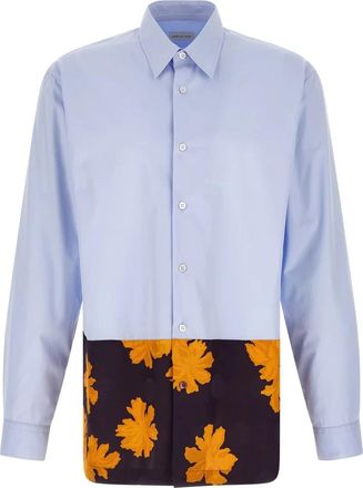 Dries Van Noten Capero Katoen Poplin Overhemd - Heren - Casual Overhemden - Veelkleurig - M - Katoen - Overhemden
