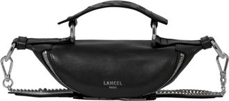 Lancel Origami Mini Handtas Zwart - Dames - Handtassen - Zwart - ONE Size - Leer - Tassen