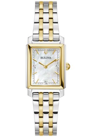 Bulova Sutton Womens Multicolour Watch 98P220 Stainless Steel - One Size