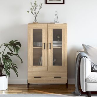 Berkfield Home Highboard Sonoma Oak 69.5x31x115 cm Engineered Wood in Brown