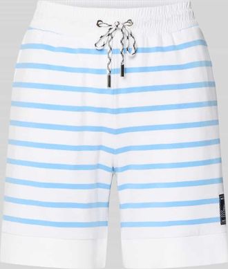 Marc Cain Shorts mit Label-Detail und Tunnelzug in Weiss, Gr&ouml;&szlig;e 36