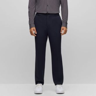 HUGO BOSS Hugo Mens Gos233F1J Trousers in Dark Blue - Size 34W/34L