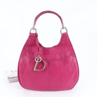 Dior Pink Leather Handbag Shoulder Bag Tote Bag (Pre-Owned)