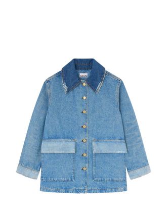 Ganni Patchwork-Jeansjacke