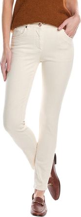 Brunello Cucinelli White High Waist Extra Skinny Jean