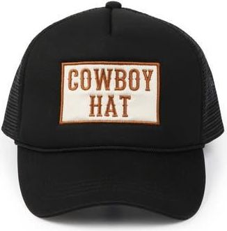 David and Young Cowboy Trucker Hat in Black at Nordstrom Rack