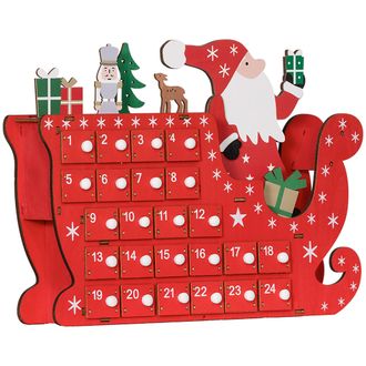 HOMCOM Advent Calendar - Christmas Countdown Calendar with 24 Drawers | TJ Hughes