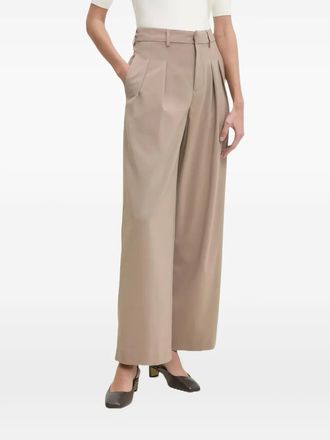 Calvin Klein Broek met geplooid detail - Beige