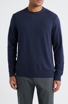 Jack Victor Grassi Crewneck Cotton & Cashmere Sweater in Navy at Nordstrom Rack, Size Xx-Large