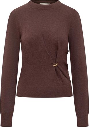 Isabel Marant Isabel Marant, Round-neck Knitwear, female, Red, Size: S Cosima Draped Knit Sweater