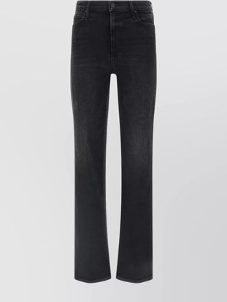 Mother high-rise straight-leg denim trousers