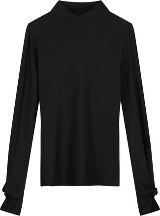 Fab By Fabienne Chapot Jada Top - Dames - Longsleeves - Zwart - M - Leer - Tops
