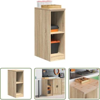vidaXL vidaXL Armadio per garage - Armadietto da Garage Rovere Sonoma 30x51x85 cm
