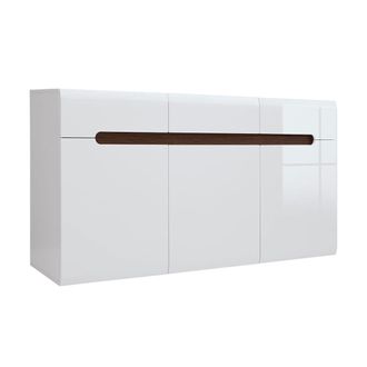 Petits Meubles Buf&eacute; 3 puertas 3 cajones lacado paneles de mdf blanco