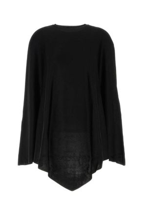 Balenciaga Black Asymmetric Cape