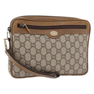 Gucci Pre-owned Clutches, female, Beige, Size: ONE SIZE Pre-owned Vintage Clutch