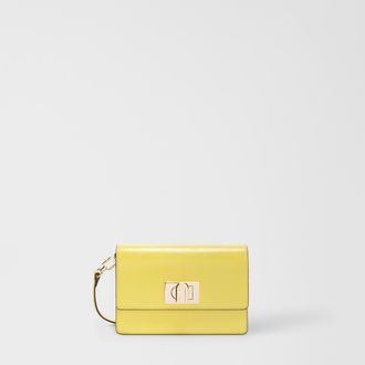 Furla 1927 Borsa A Tracolla Mini M Yellow Giallo Vitello Donna
