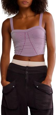 Free People FP Movement Perfectly Plated Camisole in Deep Mulberry Combo at Nordstrom, Size X-Small
