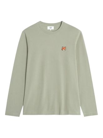 Maison Kitsuné fox-head long-sleeve T-shirt - Green